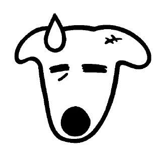 😰 emoji DOGS @dogs_community Telegram sticker 6 of 8