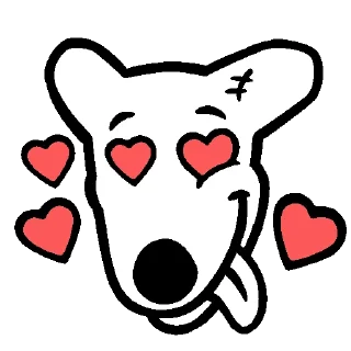 🥰 emoji DOGS IN COLOUR @dogs_community Telegram sticker 10 of 12