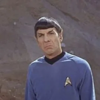 😒 emoji Star Trek Telegram sticker 23 of 107