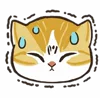 😰 emoji Nyankomoji @StickersPackRobot Telegram sticker 22 of 200