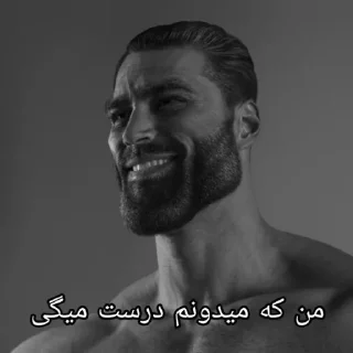 😉 emoji [ Giga chad ] BY @MEME_MHR Telegram sticker 11 of 55