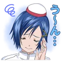 😓 emoji Aria Telegram sticker 19 of 34