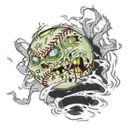 👺 emoji Halloween Zombie Telegram sticker 10 of 16