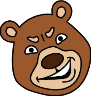 😡 emoji Медведь @modnyashki_vip Telegram sticker 21 of 25