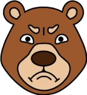 😡 emoji Медведь @modnyashki_vip Telegram sticker 22 of 25