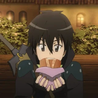 🗡 emoji Kirito Telegram sticker 6 of 46