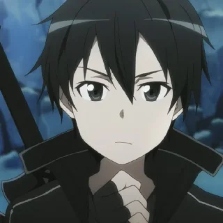 🗡 emoji Kirito Telegram sticker 20 of 46
