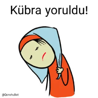 😣 emoji Kübra @Qonshubot Telegram sticker 9 of 31