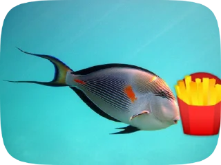 🍟 emoji Fish Telegram sticker 20 of 20