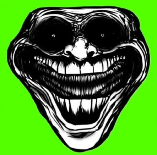 😡 emoji Trollface Telegram sticker 5 of 62