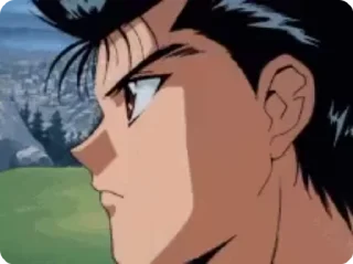 😂 emoji Sebastian's Yu Yu Hakusho love Telegram sticker 22 of 25