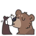 ☕ emoji Bears Telegram sticker 10 of 61