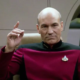 Sticker from Star Trek