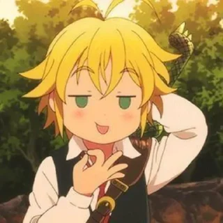 ⚡️ emoji Meliodas @hukagenaruto Telegram sticker 9 of 33