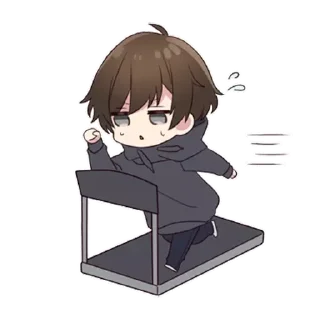 🏃‍♀ emoji Menhera-kun Telegram sticker 15 of 119