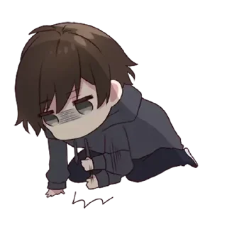 😑 emoji Menhera-kun Telegram sticker 22 of 119