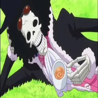 💀 emoji Brook ↝ @one_pieceAR Telegram sticker 11 of 15