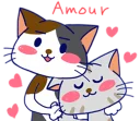 ❤ emoji Cats in French [SeRaMo.iR] Telegram sticker 5 of 40
