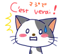 😢 emoji Cats in French [SeRaMo.iR] Telegram sticker 8 of 40