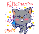 🎉 emoji Cats in French [SeRaMo.iR] Telegram sticker 21 of 40