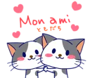 ❤ emoji Cats in French [SeRaMo.iR] Telegram sticker 11 of 40