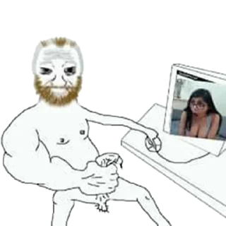 🤤 emoji unusual wojak pack Telegram sticker 4 of 120