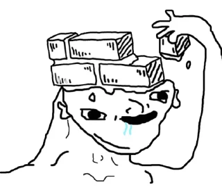 🥴 emoji unusual wojak pack Telegram sticker 19 of 120