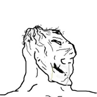 🥴 emoji unusual wojak pack Telegram sticker 18 of 120
