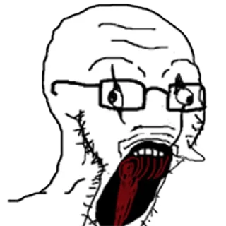 😱 emoji unusual wojak pack Telegram sticker 22 of 120