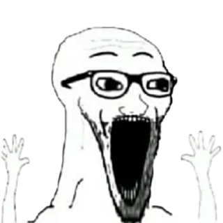 😱 emoji unusual wojak pack Telegram sticker 12 of 120