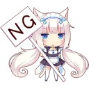 ⛔ emoji NEKOPARA Telegram sticker 11 of 40
