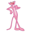Sticker from pink panther