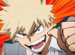 💥 emoji Katsuki Bakugo @StickersofAnime Telegram sticker 23 of 26