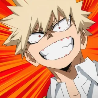 💥 emoji Katsuki Bakugo @StickersofAnime Telegram sticker 21 of 26
