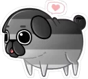 😊 emoji Pug LGBT+ Telegram sticker 6 of 16