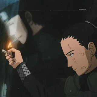 🎼 emoji 📓shikamaru .❈. @KA_anime_sticker Telegram sticker 13 of 55