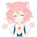 😊 emoji A Cute Little Cat Girl @Nekosticker Telegram sticker 18 of 39