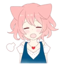 😤 emoji A Cute Little Cat Girl @Nekosticker Telegram sticker 24 of 39