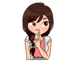 🤔 emoji My girls Telegram sticker 6 of 118