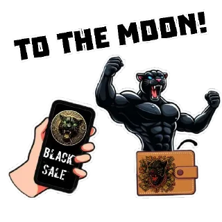 🔥 emoji Black SALE Telegram sticker 5 of 14
