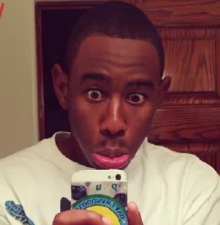 😐 emoji Tyler, The Creator Telegram sticker 13 of 32