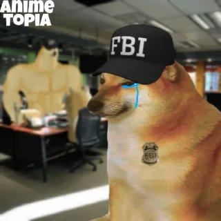 😢 emoji @Anime_topia | FBI doge Telegram sticker 13 of 24
