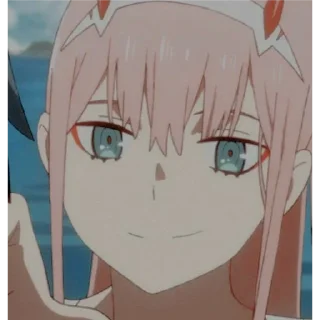 🙂 emoji Zero two Telegram sticker 12 of 22
