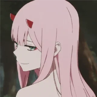 🙂 emoji Zero two Telegram sticker 19 of 22