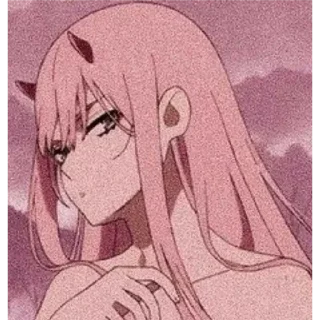 😒 emoji Zero two Telegram sticker 17 of 22