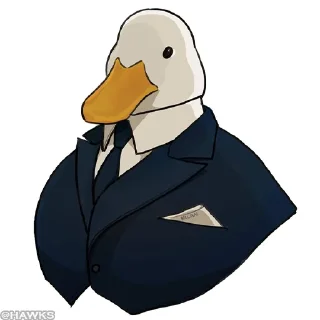 🦆 emoji 🦆 Mafia Duck [@TodorokiShouto] Telegram sticker 5 of 45