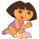 🐚 emoji Dora Telegram sticker 22 of 30