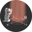 🙏 emoji Love Satan Telegram sticker 14 of 36