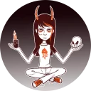 😐 emoji Love Satan Telegram sticker 7 of 36