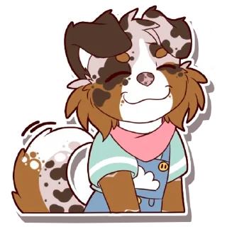 😊 emoji Cooper the Aussie Telegram sticker 2 of 50